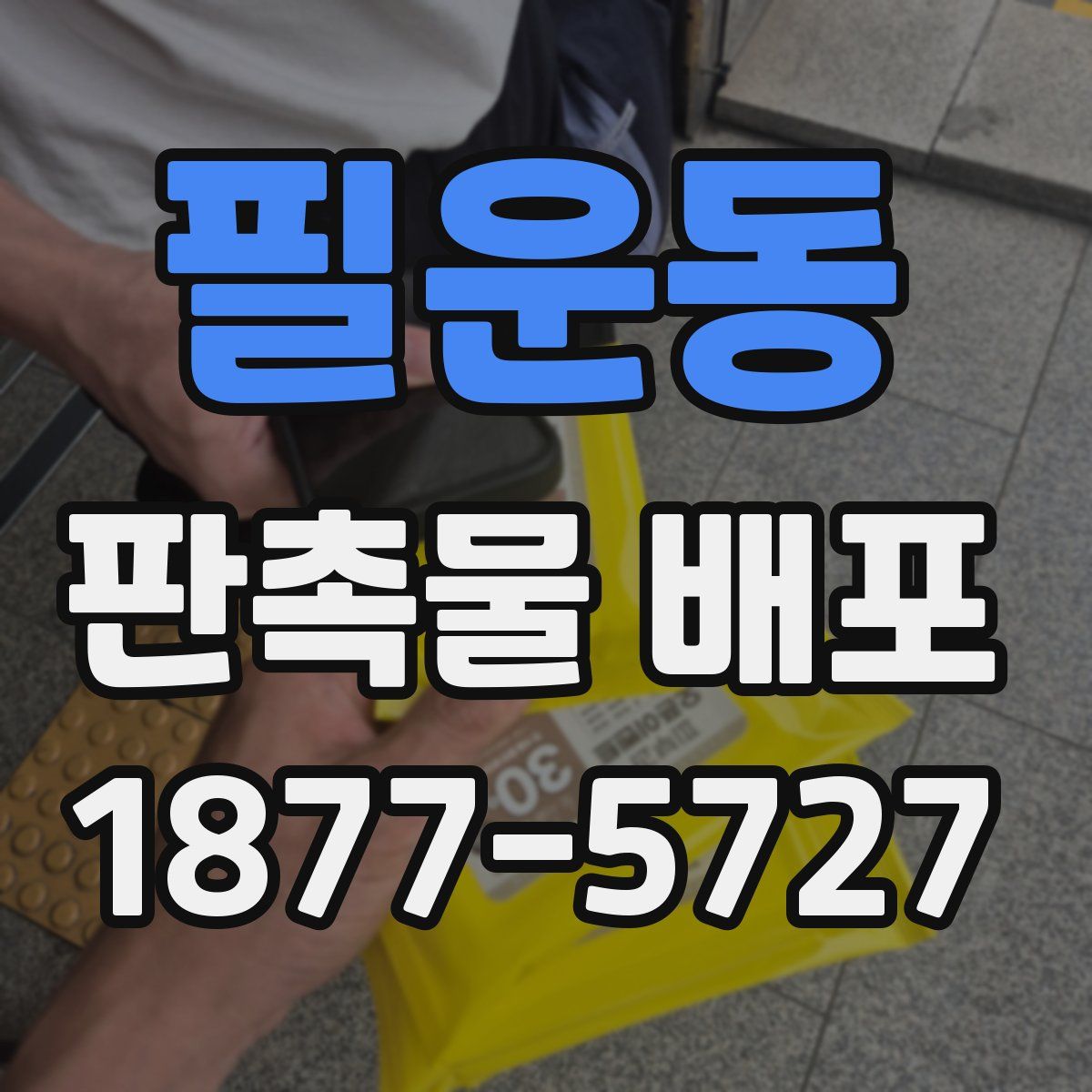 필운동 판촉물 배포