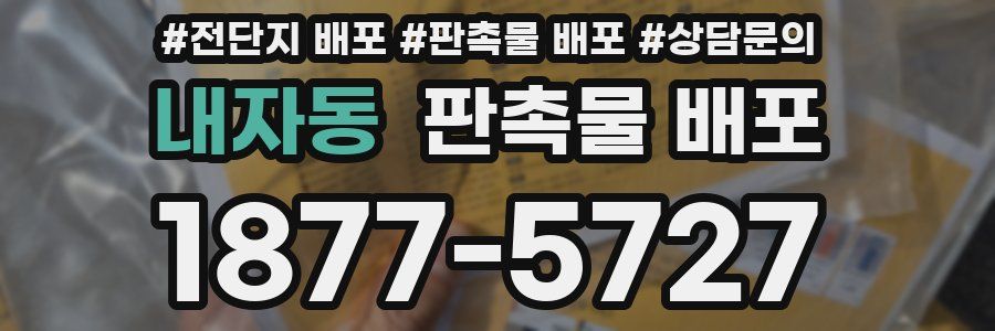 내자동 판촉물 배포
