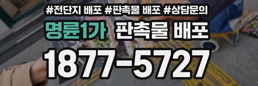 명륜1가 판촉물 배포