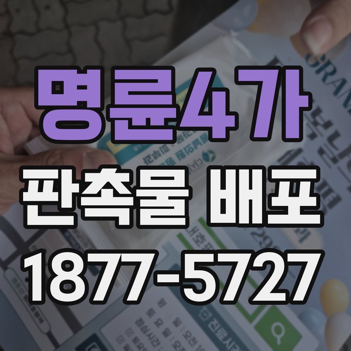 명륜4가 판촉물 배포