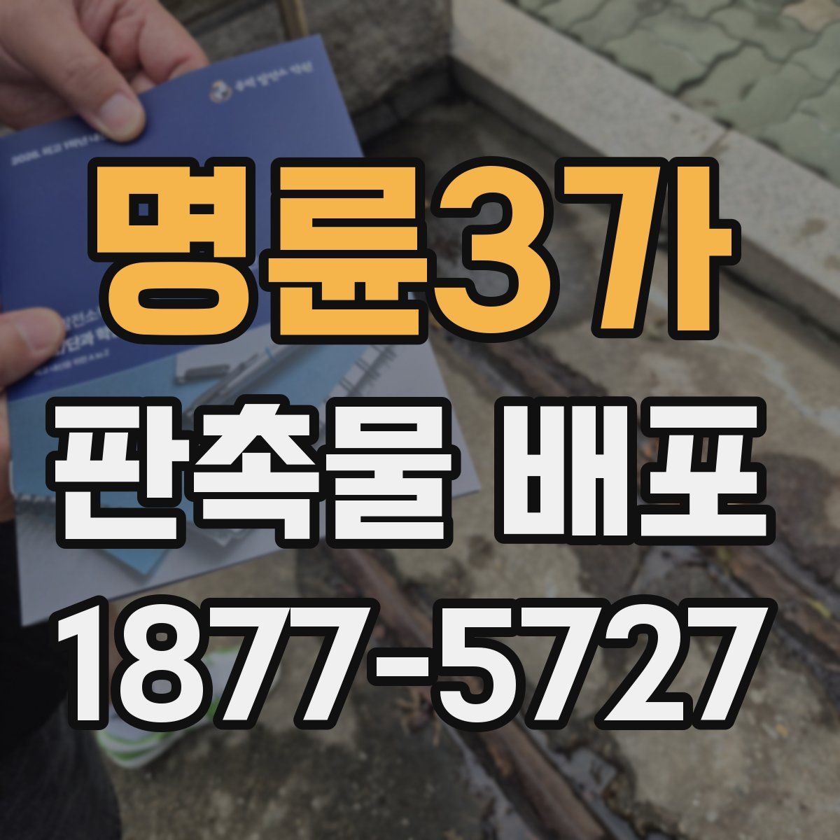 명륜3가 판촉물 배포