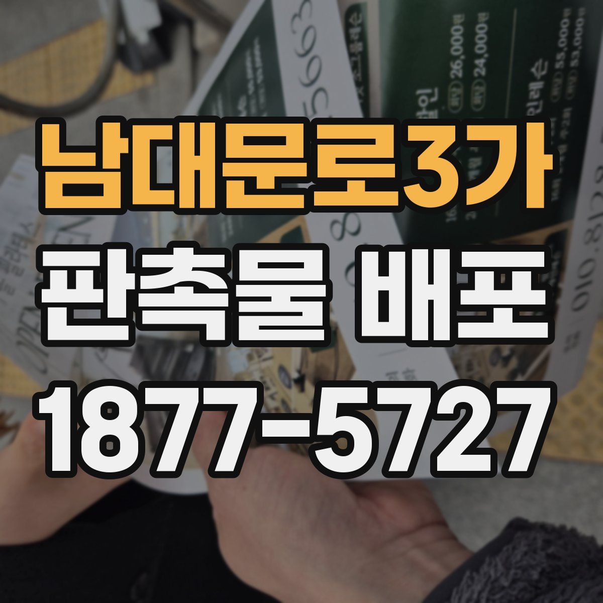 남대문로3가 판촉물 배포