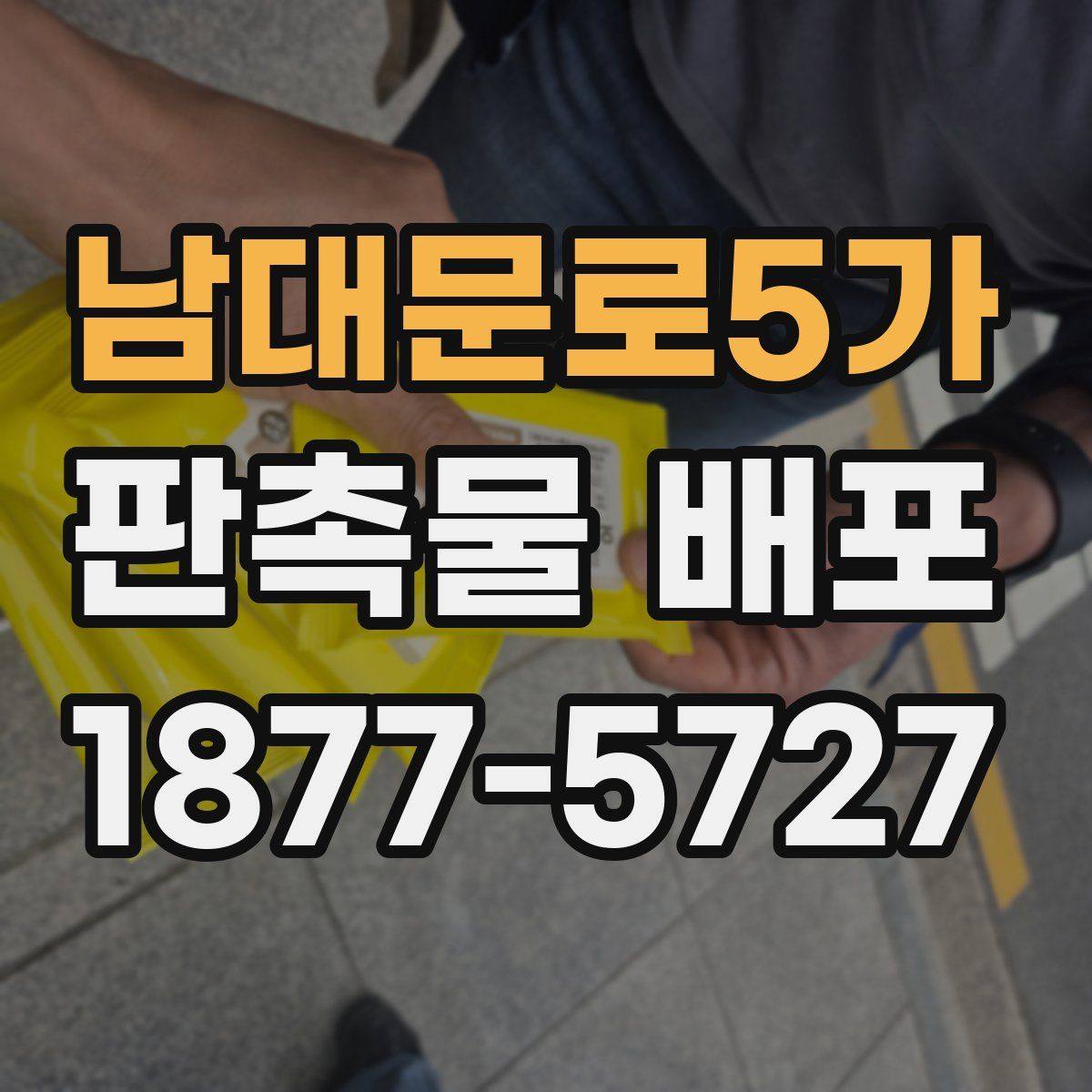 남대문로5가 판촉물 배포