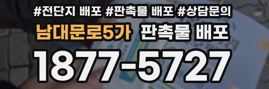 남대문로5가 판촉물 배포