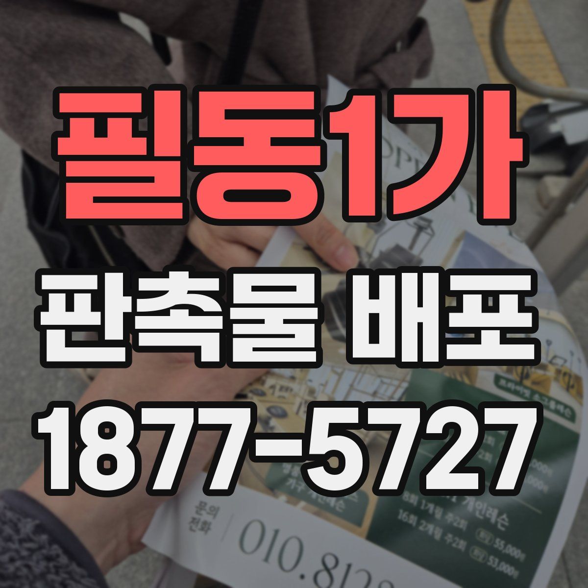 필동1가 판촉물 배포