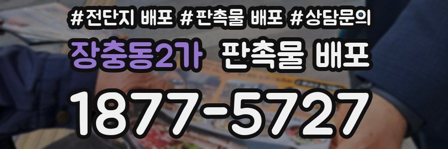 장충동2가 판촉물 배포