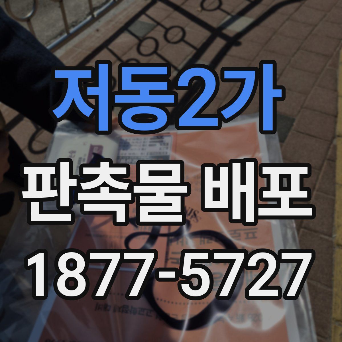 저동2가 판촉물 배포