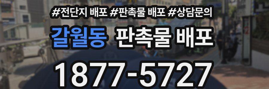 갈월동 판촉물 배포