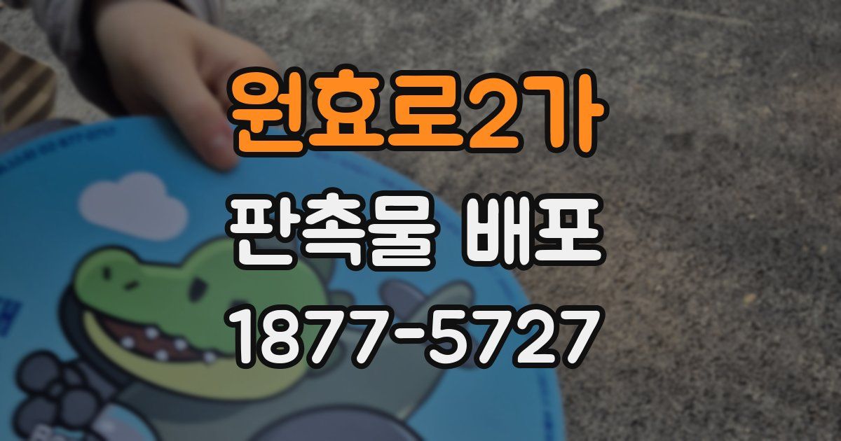 원효로2가 판촉물 배포