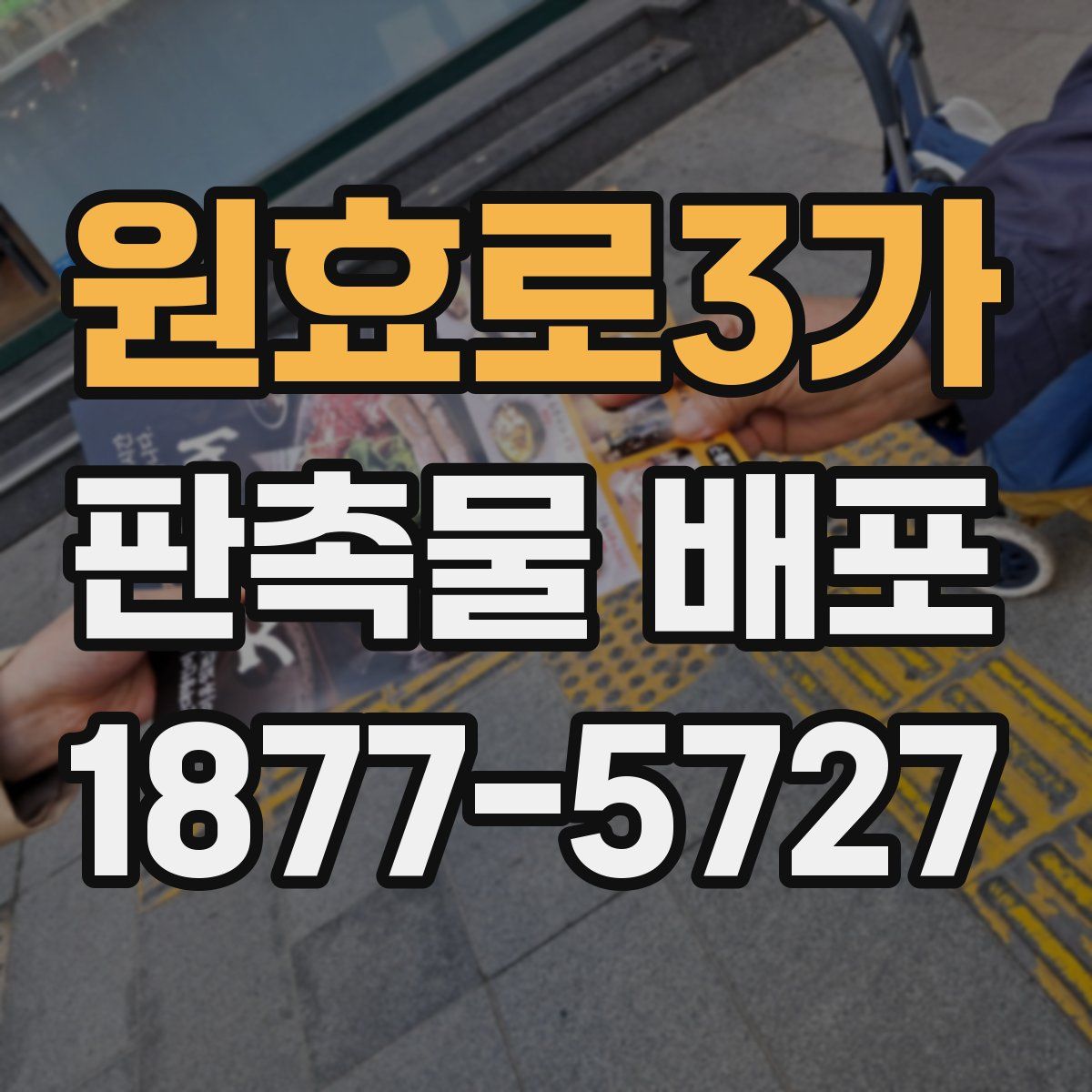 원효로3가 판촉물 배포