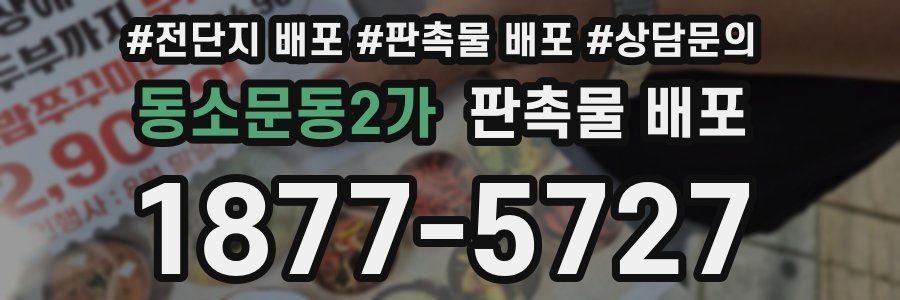 동소문동2가 판촉물 배포