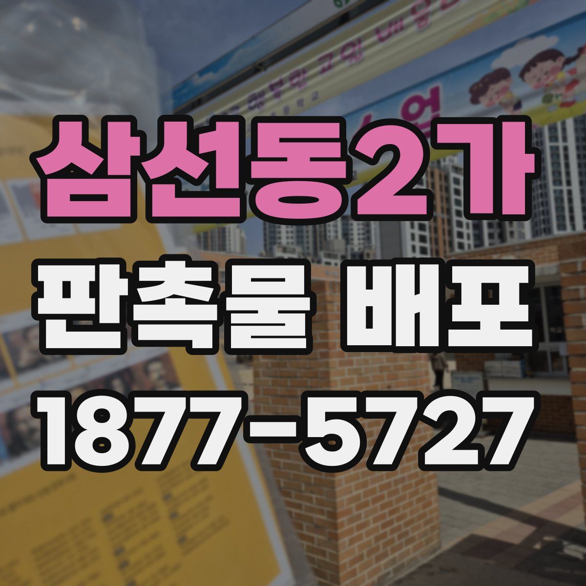 삼선동2가 판촉물 배포