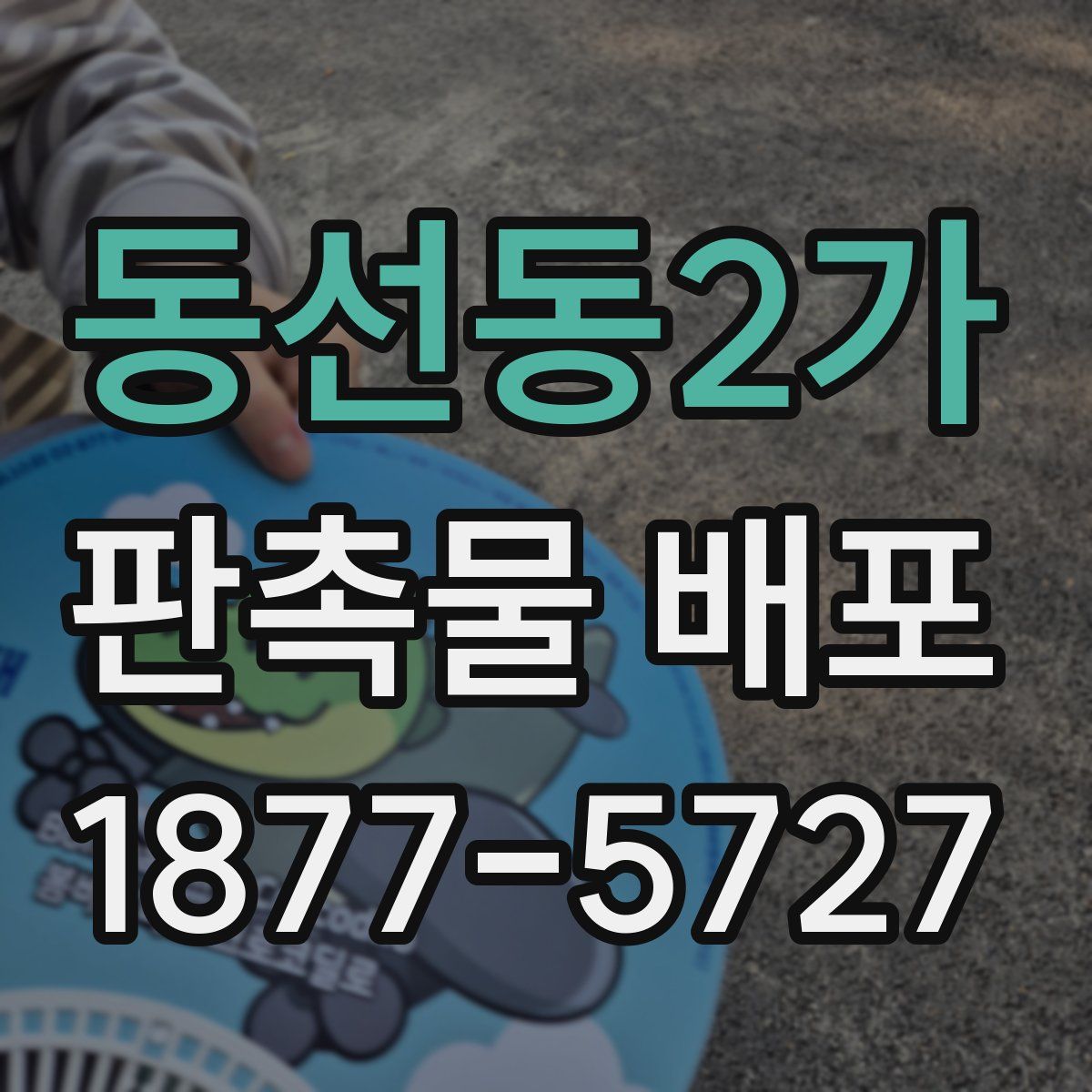 동선동2가 판촉물 배포