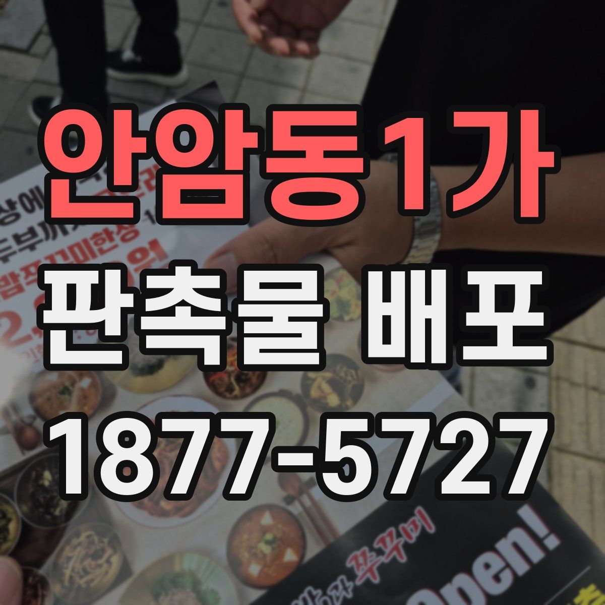 안암동1가 판촉물 배포
