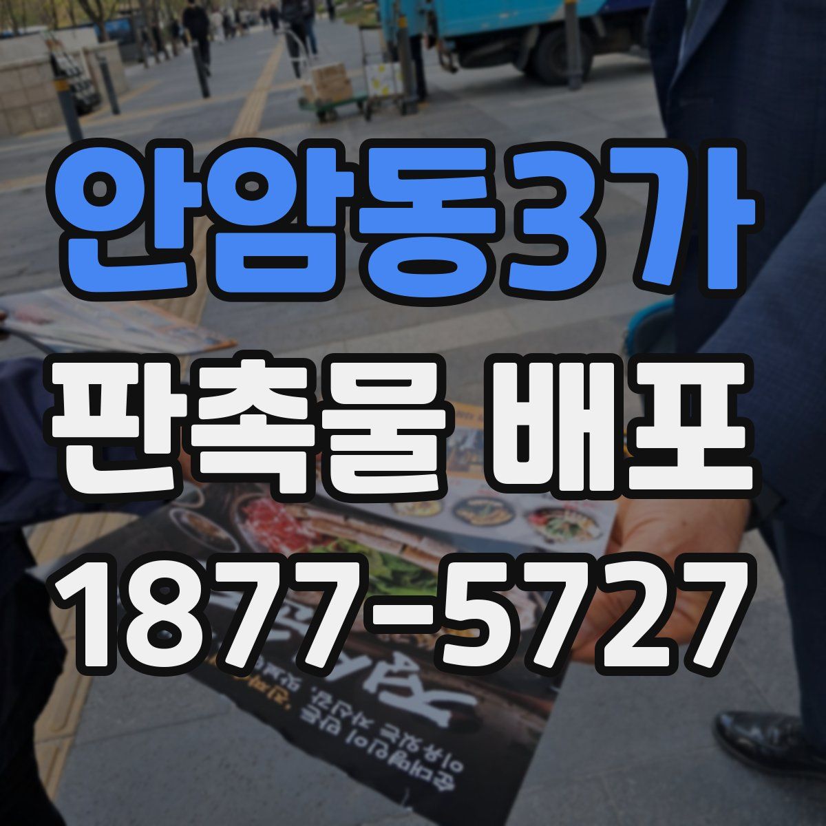 안암동3가 판촉물 배포