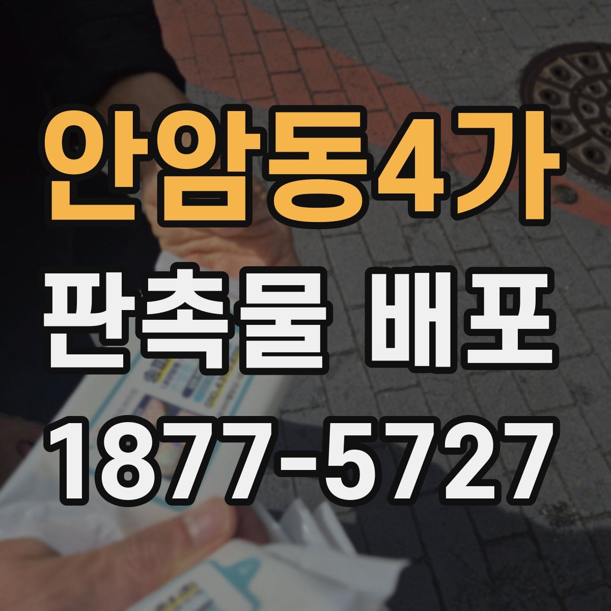 안암동4가 판촉물 배포