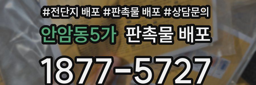 안암동5가 판촉물 배포