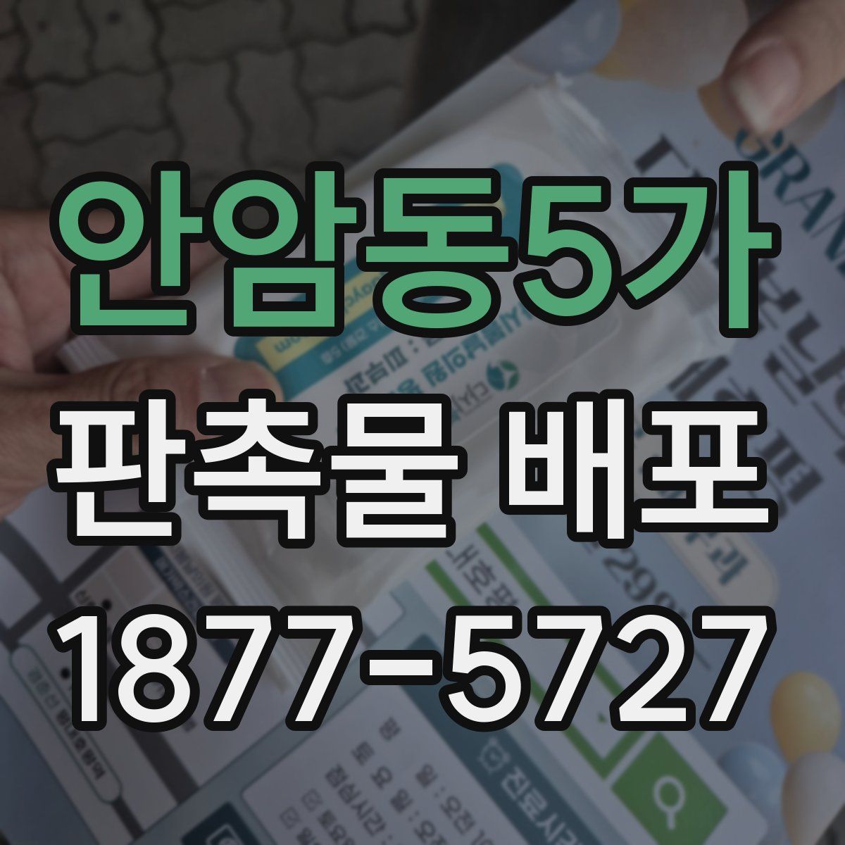 안암동5가 판촉물 배포