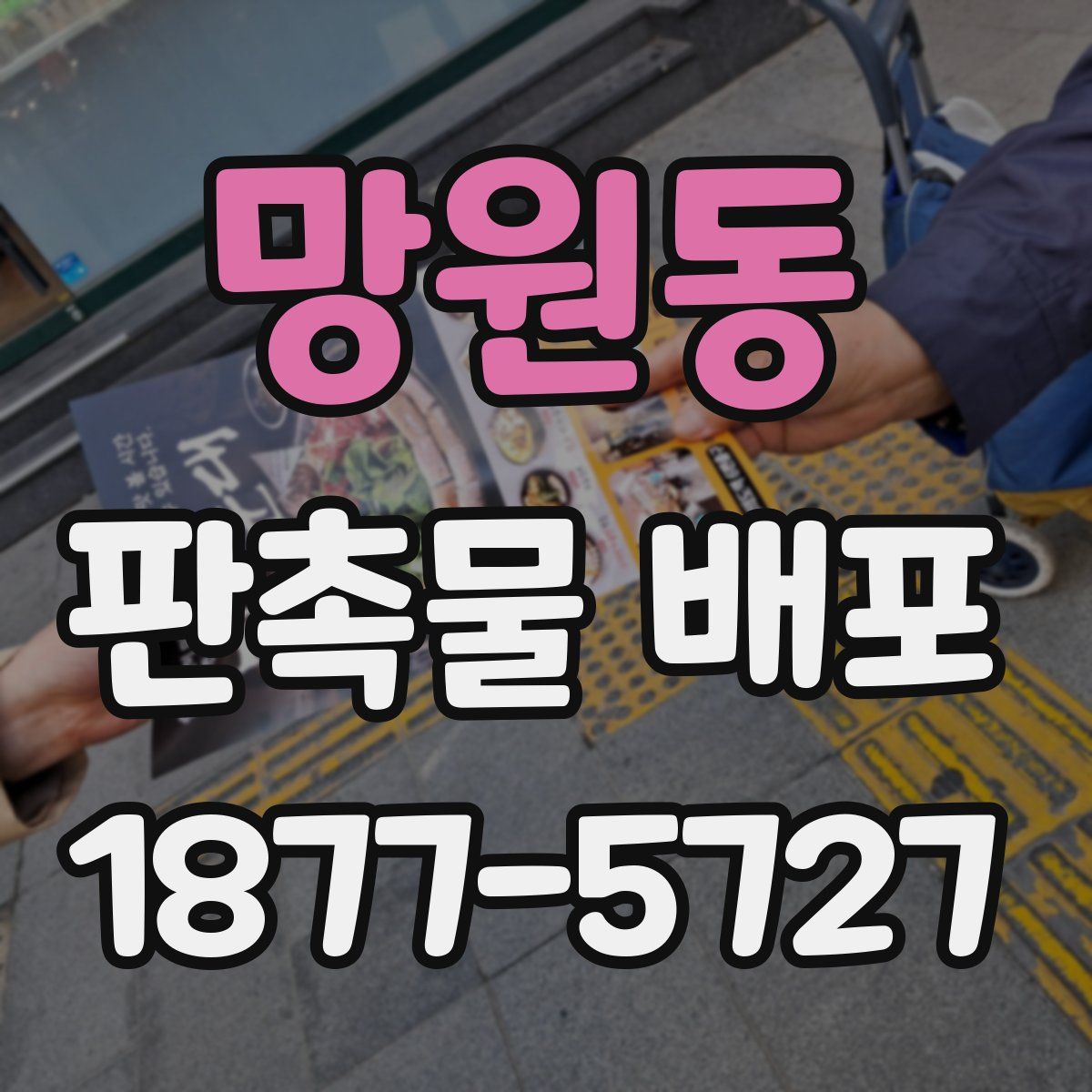 망원동 판촉물 배포