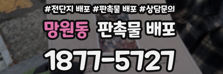 망원동 판촉물 배포