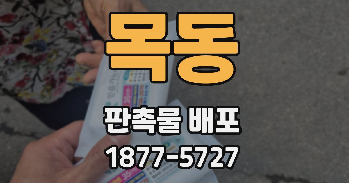 목동 판촉물 배포