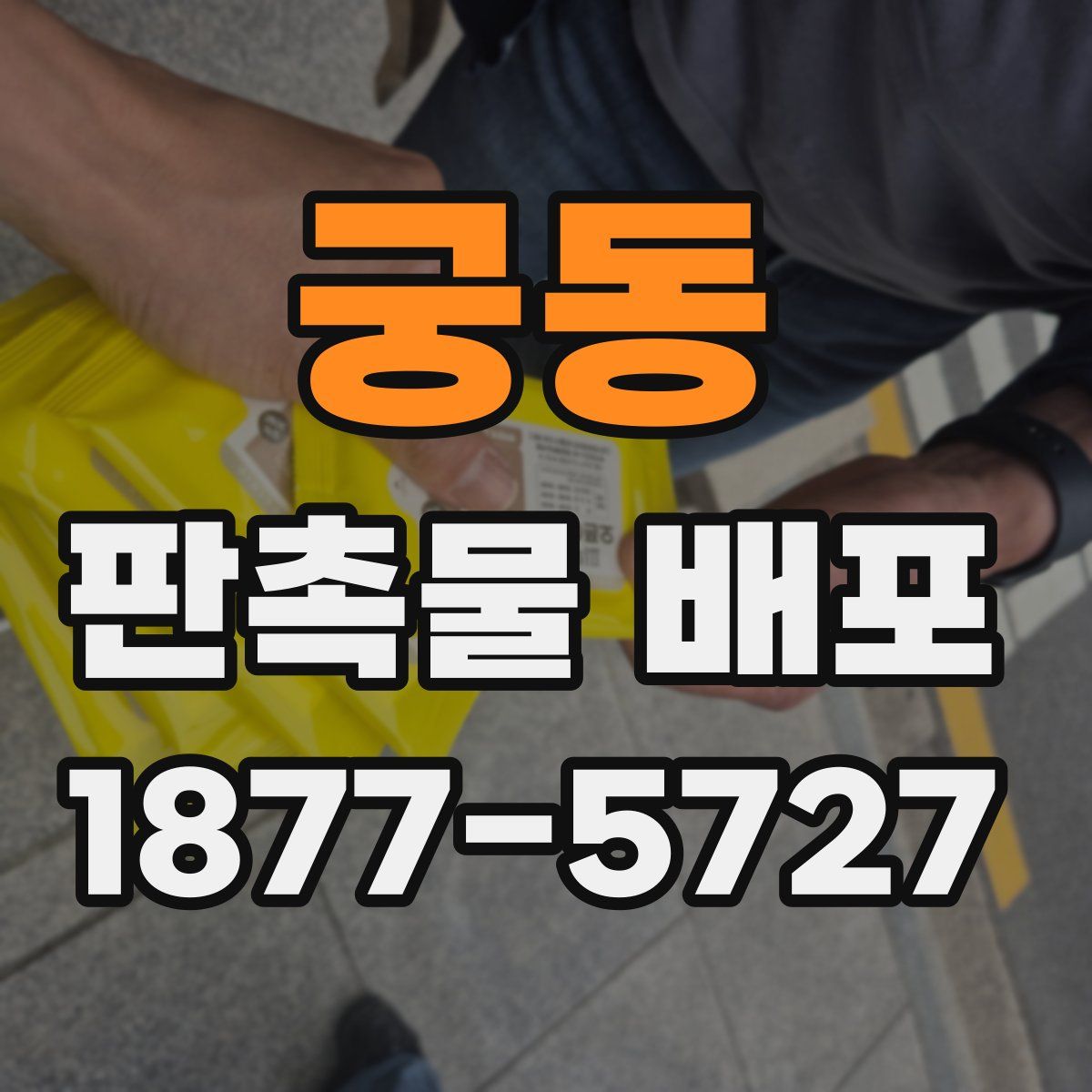 궁동 판촉물 배포