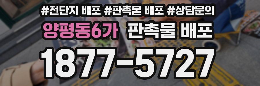 양평동6가 판촉물 배포
