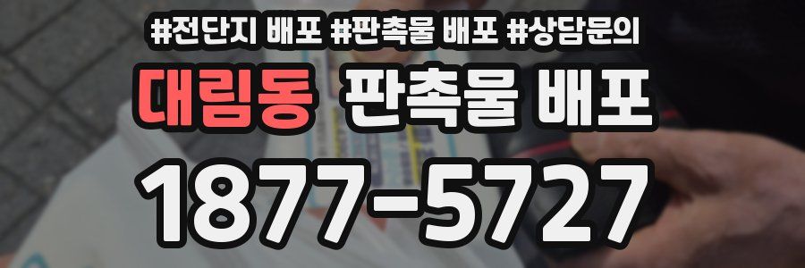 대림동 판촉물 배포