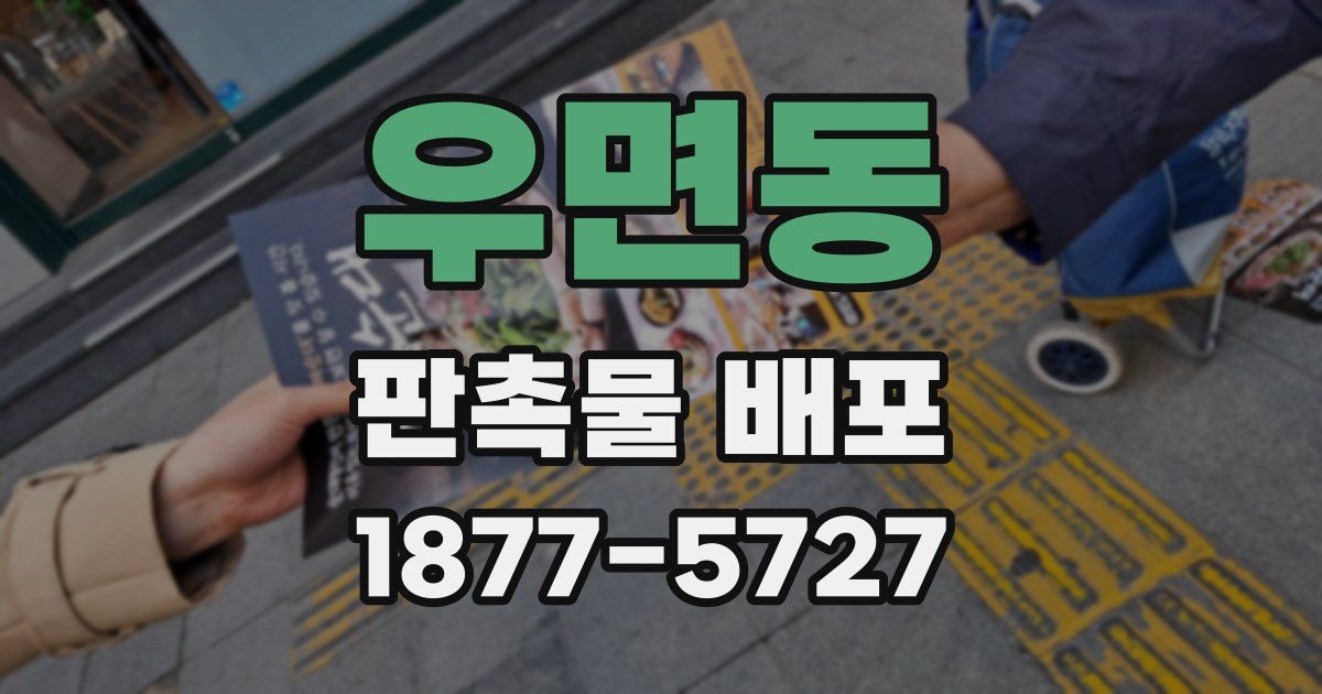 우면동 판촉물 배포