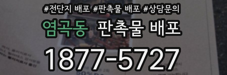 염곡동 판촉물 배포