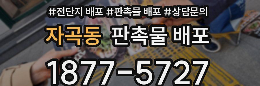 자곡동 판촉물 배포