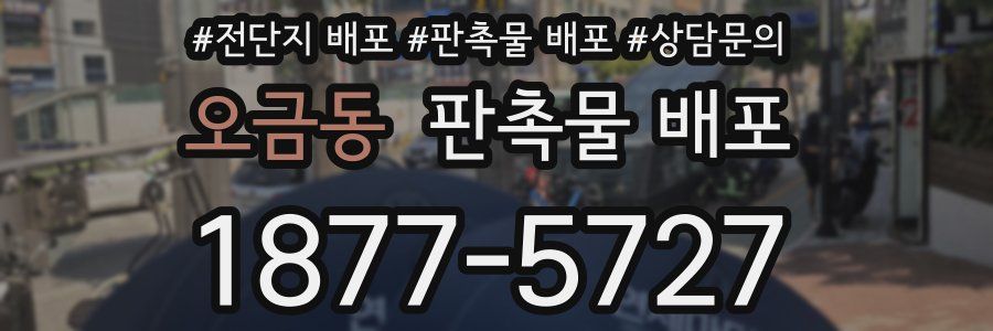 오금동 판촉물 배포