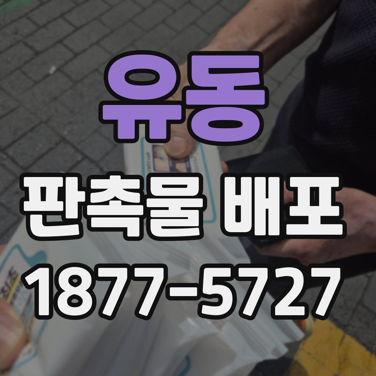 유동 판촉물 배포