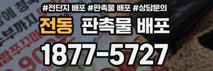 전동 판촉물 배포