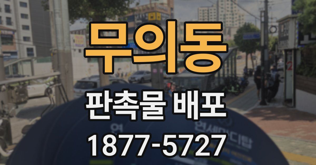 무의동 판촉물 배포