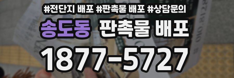 송도동 판촉물 배포