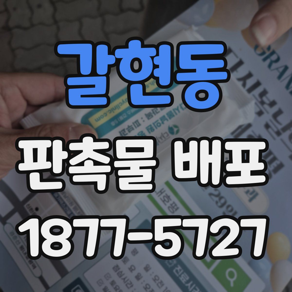 갈현동 판촉물 배포