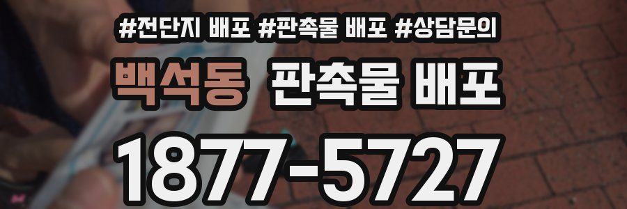 백석동 판촉물 배포