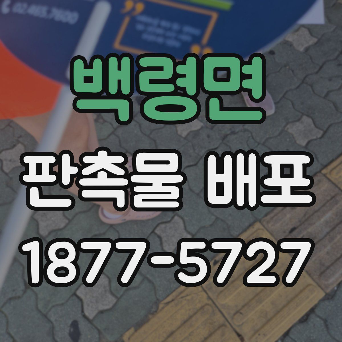 백령면 판촉물 배포