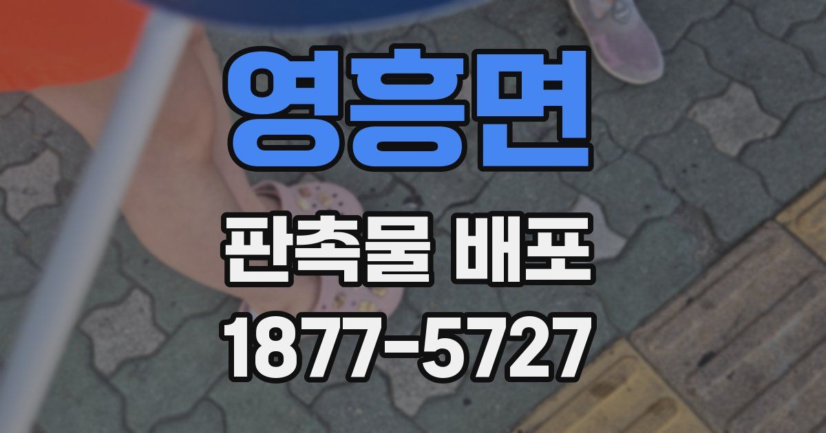 영흥면 판촉물 배포