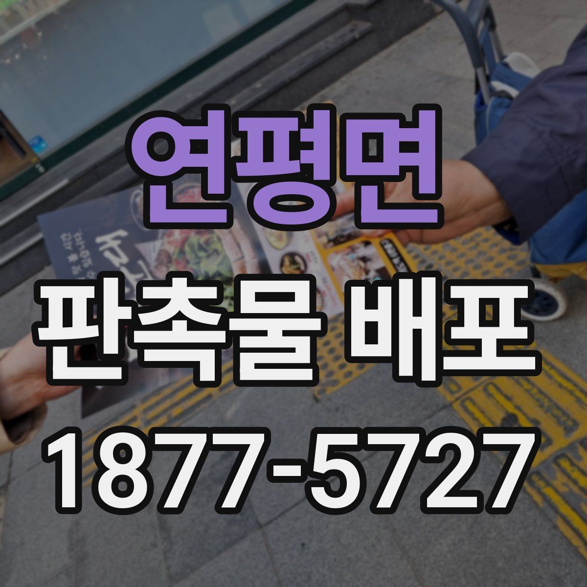 연평면 판촉물 배포