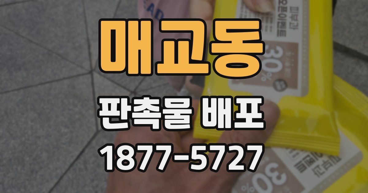 매교동 판촉물 배포