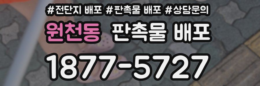 원천동 판촉물 배포