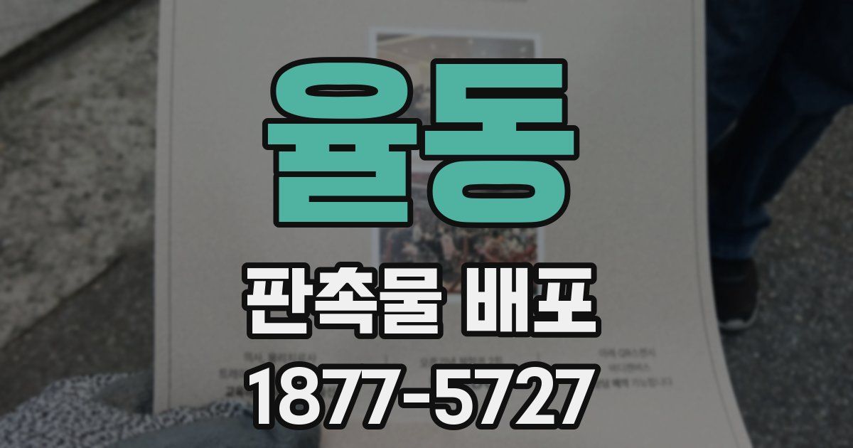 율동 판촉물 배포