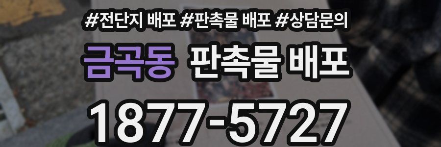 금곡동 판촉물 배포