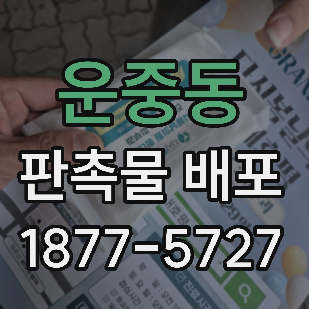운중동 판촉물 배포