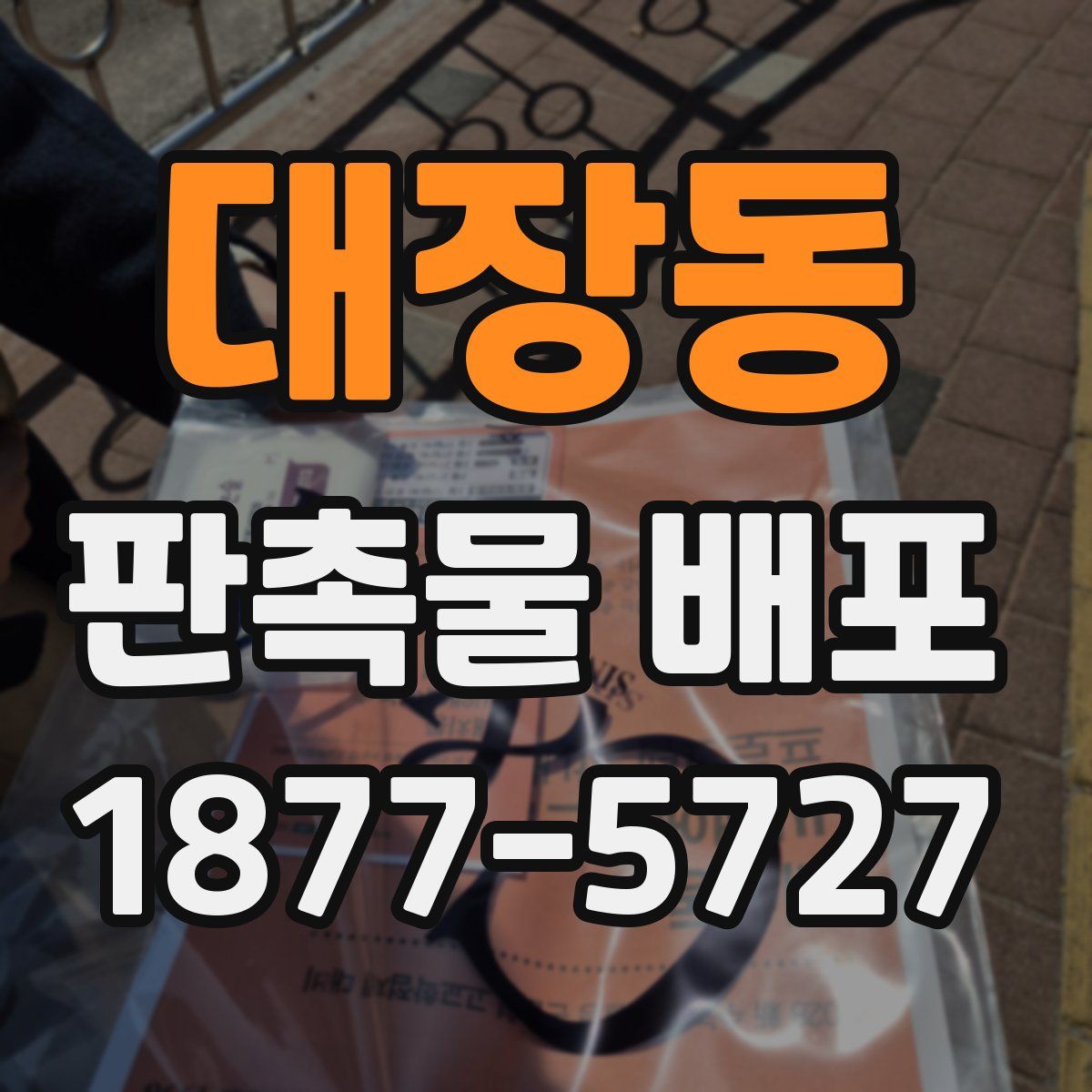 대장동 판촉물 배포