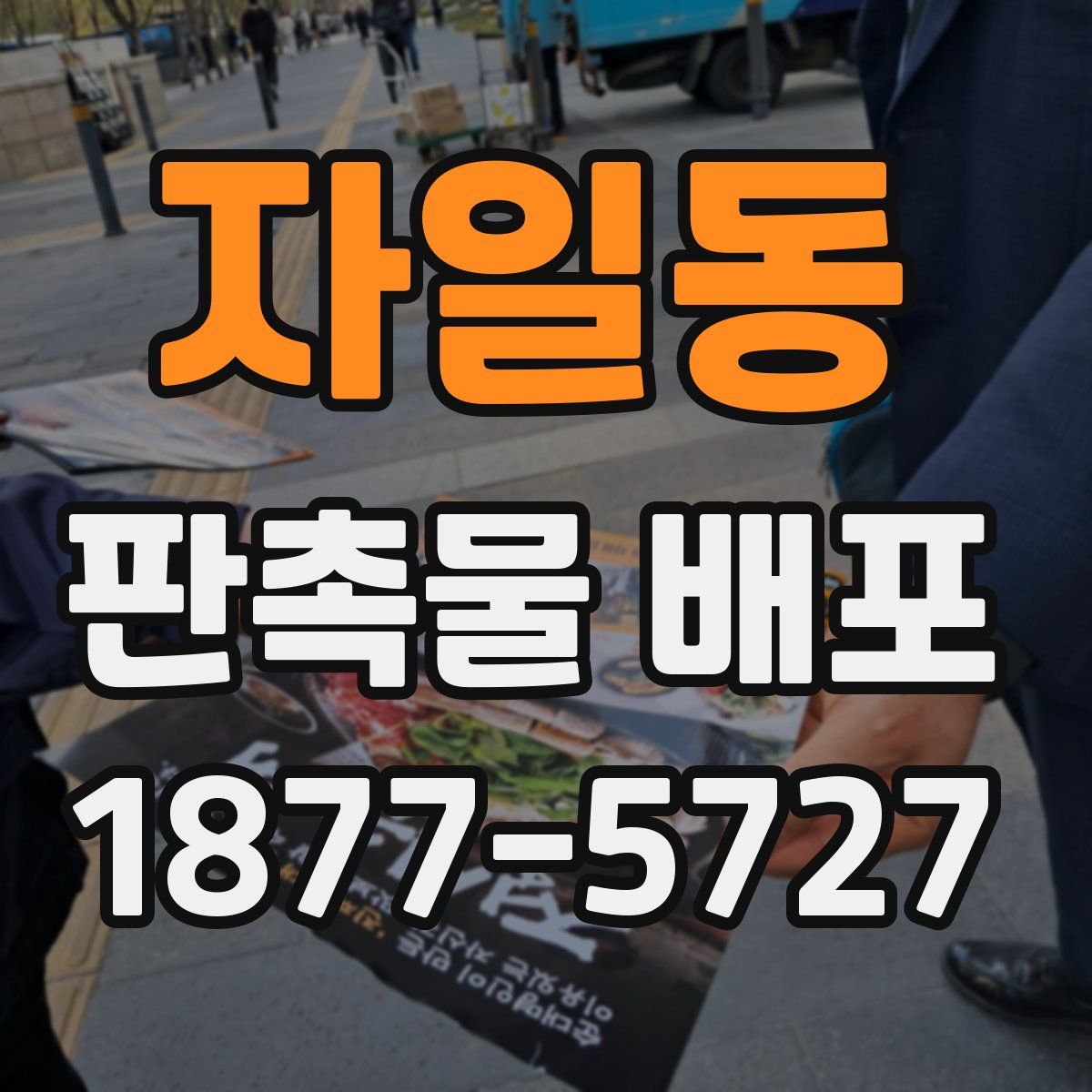 자일동 판촉물 배포