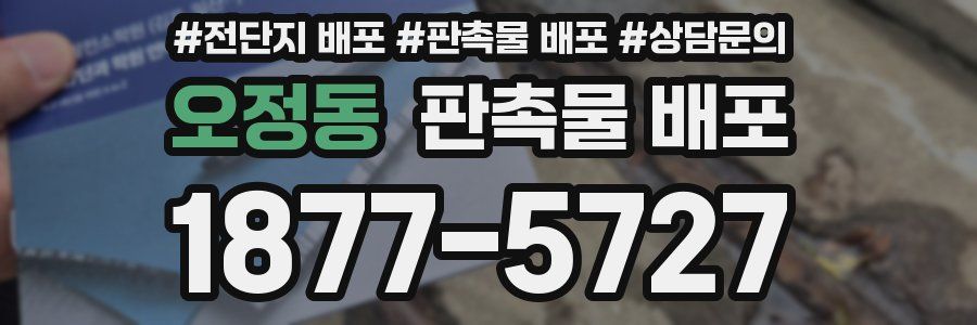 오정동 판촉물 배포