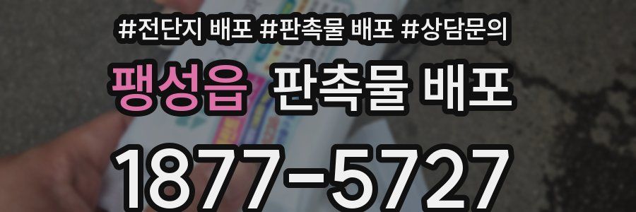 팽성읍 판촉물 배포